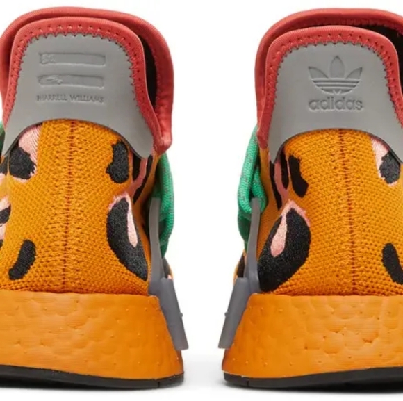 Adidas Pharrell Williams Human Race NMD Animal Print Peach & Orange Sneakers.nwt - Picture 12 of 15